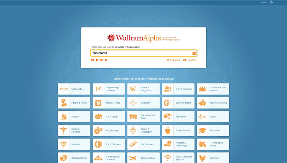 WolframAlpha WolframAlpha