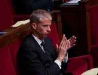 Franck Riester au vote de la loi ouvrant le mariage aux couples de personnes de même sexe. // Source : Ericwaltr