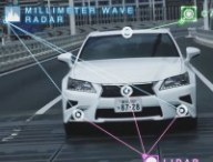 Voiture autonome équipée d'un lidar.