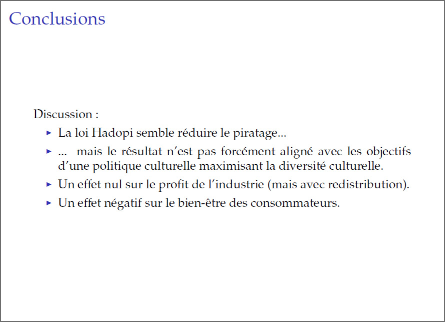 Le dernier slide de la présentation faite au colloque du ministère de la culture (.PDF) Le dernier slide de la présentation faite au colloque du ministère de la culture (.PDF)