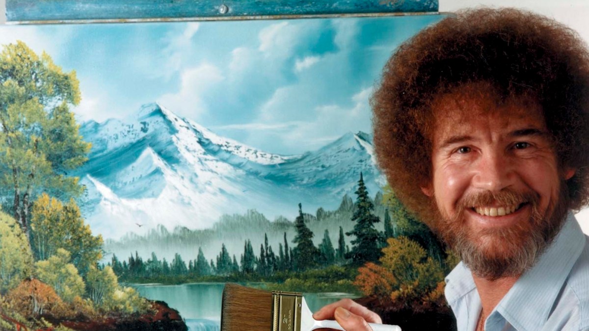 This undated image released by Copyright Bob Ross Inc./The Joy of Painting, shows the late Bob Ross, host of the PBS series "The Joy of Painting." PBS said Thursday it's posted a video remix with clips from "The Joy of Painting" instructional series, featuring the late Bob Ross. The "Happy Painter" remix is from John Boswell, who created the "Garden of Your Mind" video tribute to Fred Rogers. That mashup of clips from "Mister Rogers' Neighborhood" has been viewed nearly 6 million times on YouTube. "The Joy of Painting," still seen in repeats, aired on PBS from 1983 to 1994 with its bushy-haired, mellow-voiced host. Ross died in 1995. (AP Photo/Copyright Bob Ross Inc. ® The Joy of Painting) This undated image released by Copyright Bob Ross Inc./The Joy of Painting, shows the late Bob Ross, host of the PBS series "The Joy of Painting." PBS said Thursday it's posted a video remix with clips from "The Joy of Painting" instructional series, featuring the late Bob Ross. The "Happy Painter" remix is from John Boswell, who created the "Garden of Your Mind" video tribute to Fred Rogers. That mashup of clips from "Mister Rogers' Neighborhood" has been viewed nearly 6 million times on YouTube. "The Joy of Painting," still seen in repeats, aired on PBS from 1983 to 1994 with its bushy-haired, mellow-voiced host. Ross died in 1995. (AP Photo/Copyright Bob Ross Inc. ® The Joy of Painting)