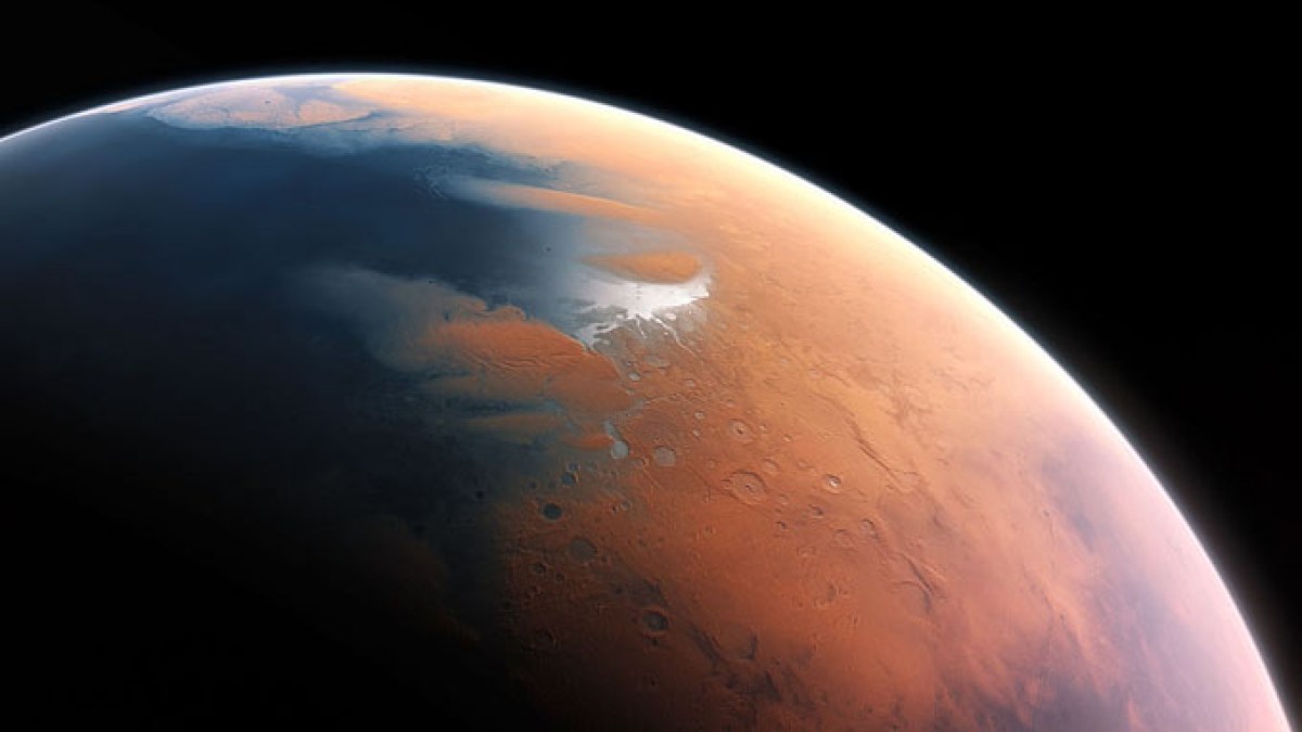 Vue d'artiste de Mars
- CC European Southern Observatory Vue d'artiste de Mars
- CC European Southern Observatory