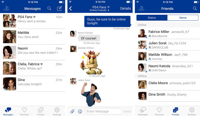 PSN Messages