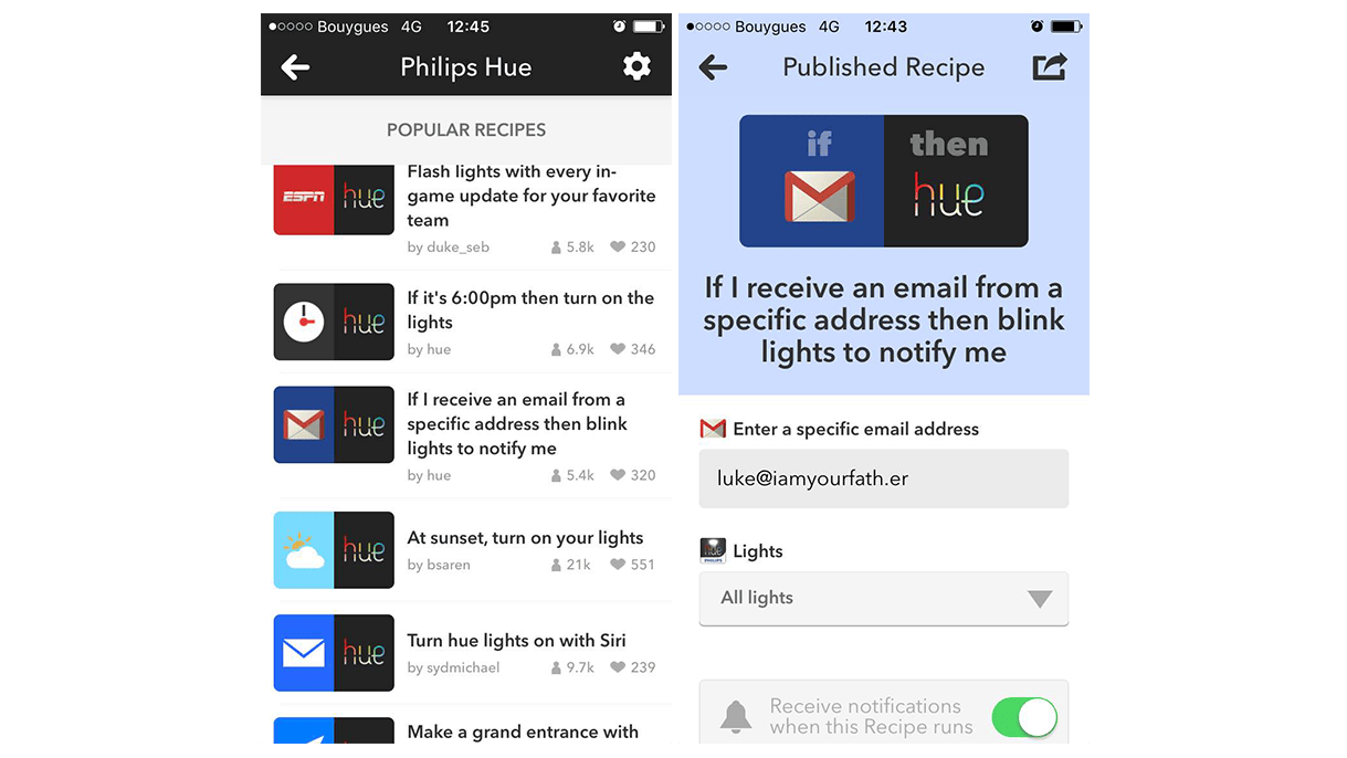 hue-ifttt hue-ifttt