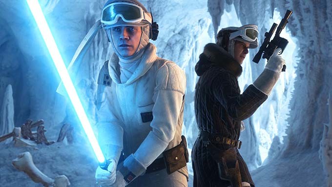Luke et Han dans Star Wars Battlefront Luke et Han dans Star Wars Battlefront