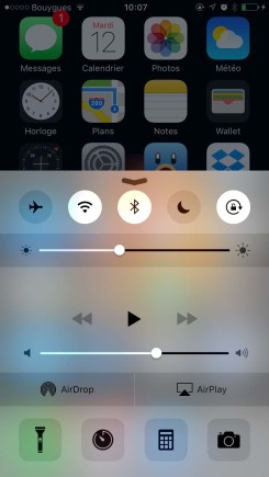 Réglage luminosité iOS 9.2 Réglage luminosité iOS 9.2