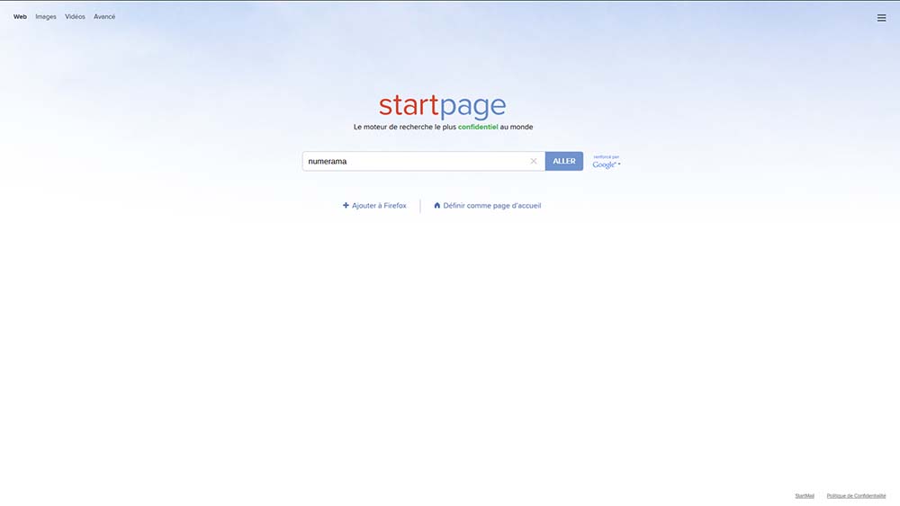StartPage Numerama StartPage Numerama