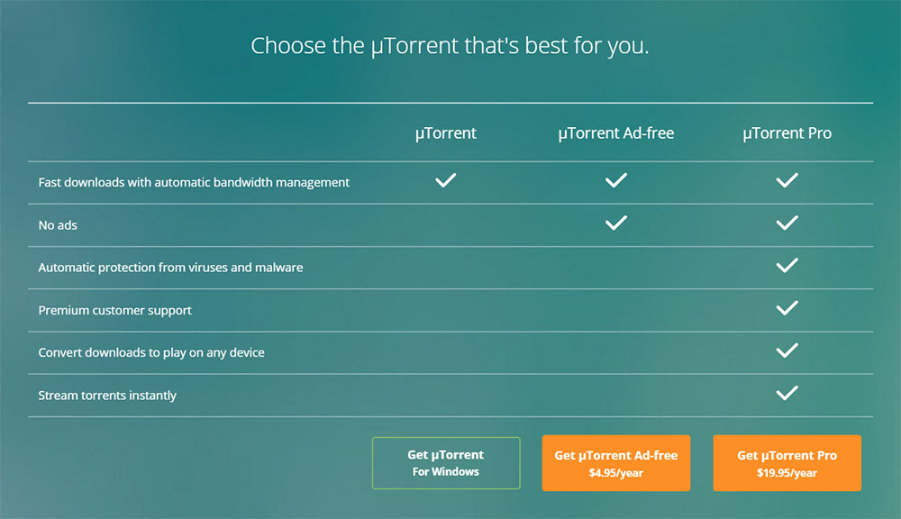 µTorrent sans pub µTorrent sans pub