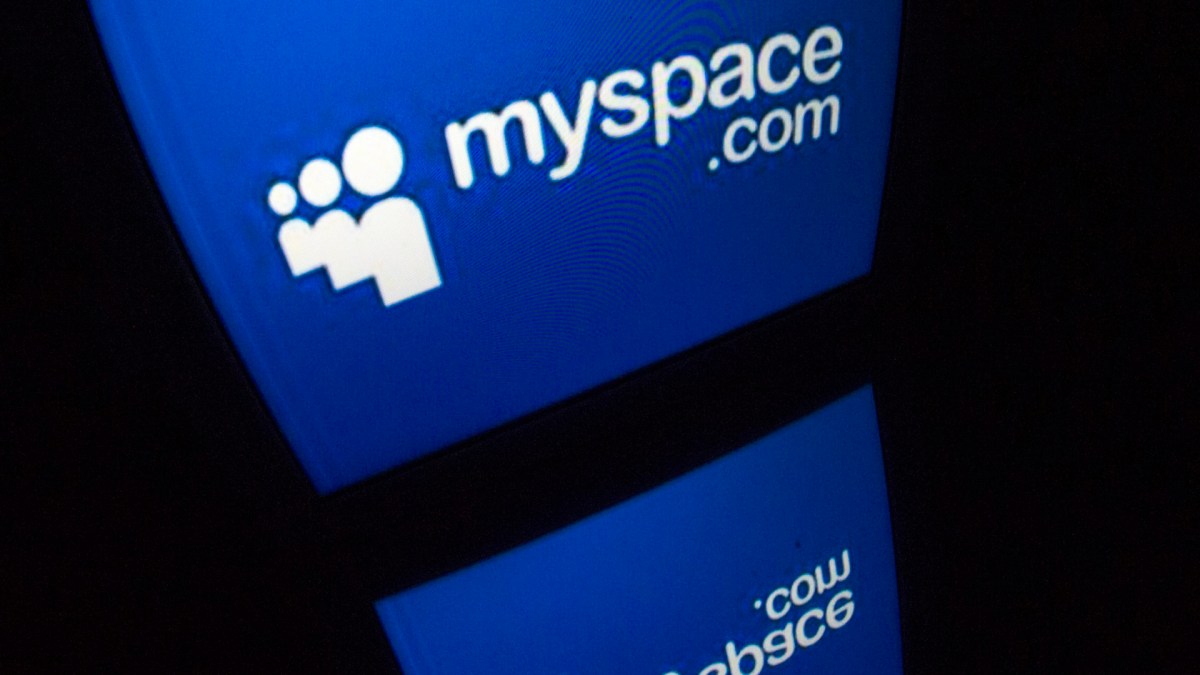 The "Myspace" logo is seen on a tablet screen on December 4, 2012 in Paris. AFP PHOTO / LIONEL BONAVENTURE (Photo credit should read LIONEL BONAVENTURE/AFP/Getty Images) The "Myspace" logo is seen on a tablet screen on December 4, 2012 in Paris. AFP PHOTO / LIONEL BONAVENTURE (Photo credit should read LIONEL BONAVENTURE/AFP/Getty Images)