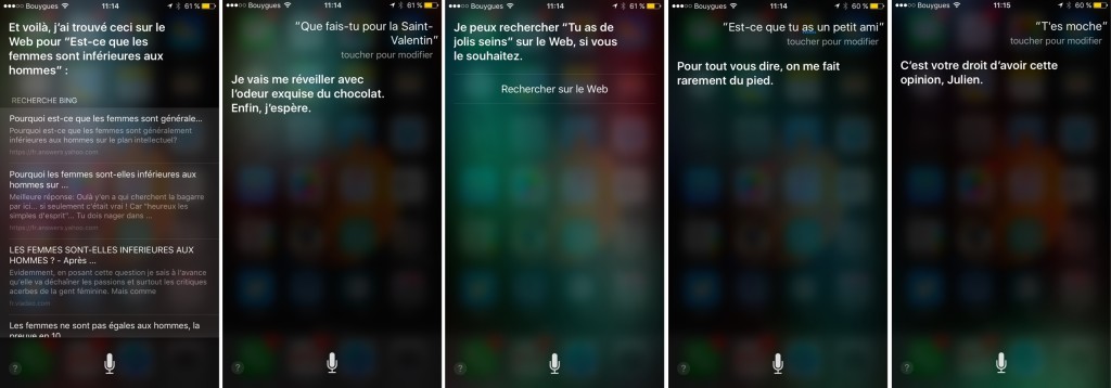 Siri sexisme Siri sexisme