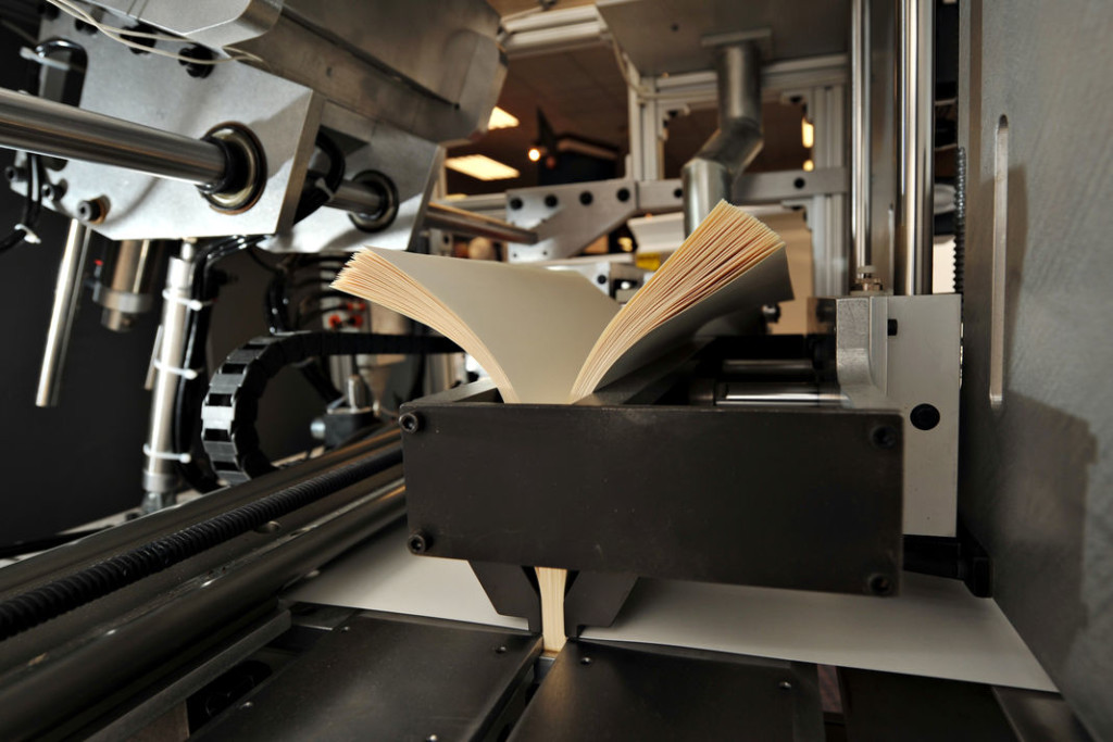 Un livre imprimé par l'Espresso Book Machine Un livre imprimé par l'Espresso Book Machine