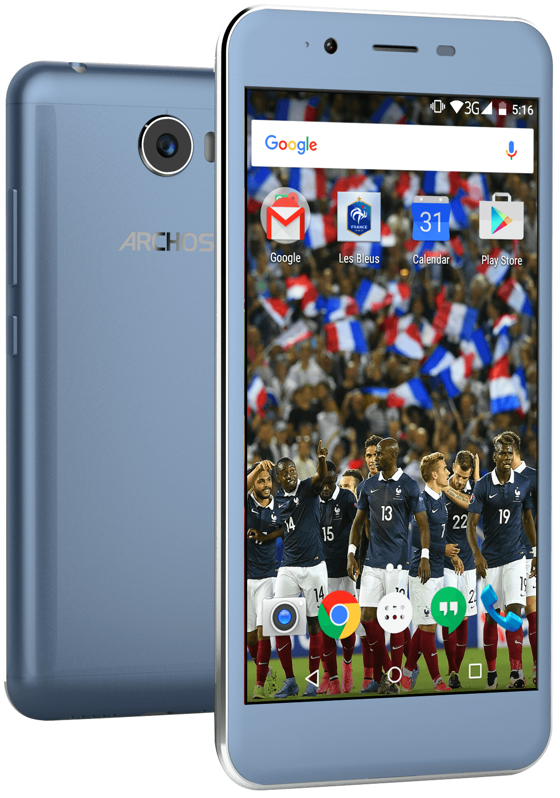 ARCHOS 50 Cobalt_Edition limitée Equipe de France_201604 ARCHOS 50 Cobalt_Edition limitée Equipe de France_201604