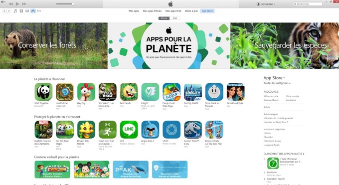 Apps pour la planète Apps pour la planète