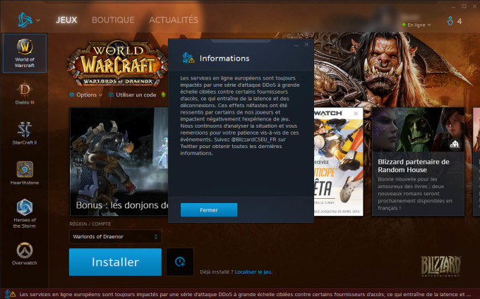 Blizzard DDOS Blizzard DDOS