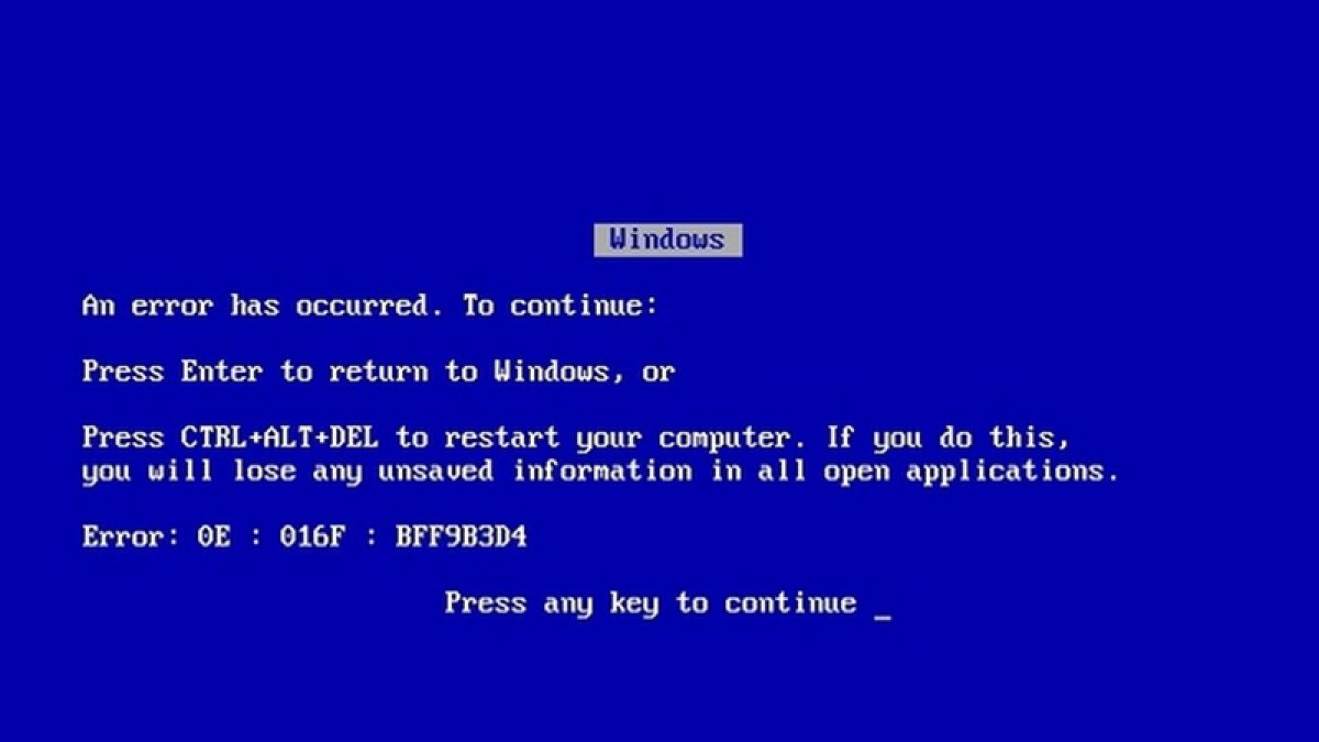 BSOD Vintage, juste pour le plaisir BSOD Vintage, juste pour le plaisir