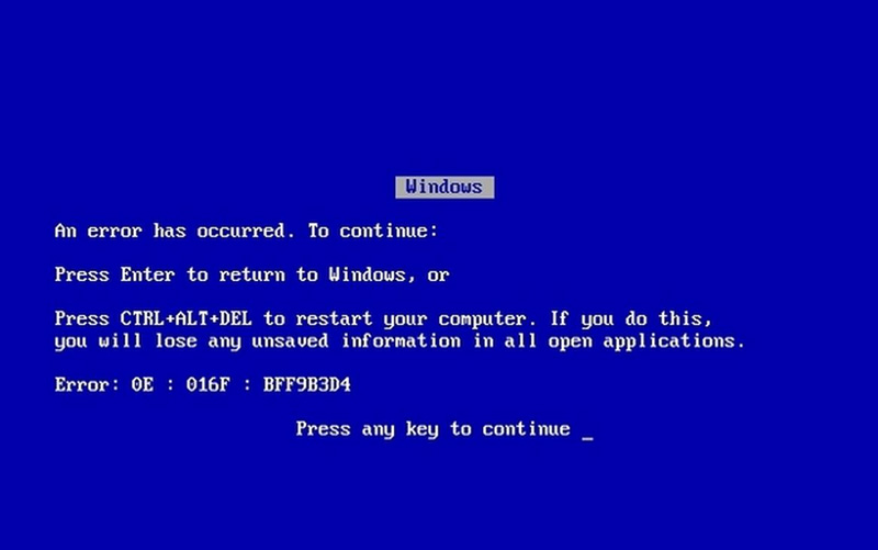 BSOD Vintage, juste pour le plaisir BSOD Vintage, juste pour le plaisir