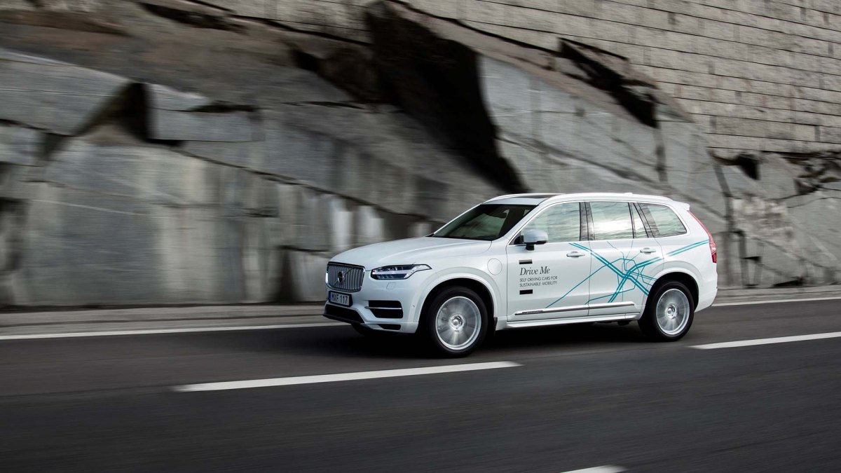 Une voiture autonome de Volvo. Une voiture autonome de Volvo.
