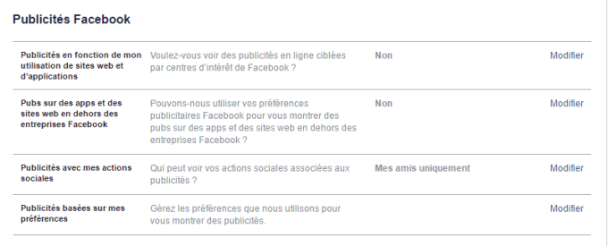 Capture pub facebook