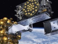 Vue d'artiste d'un satellite Galileo. // Source : ESA–Pierre Carril