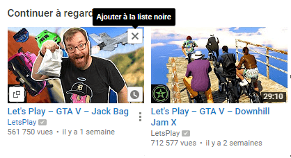 Capture liste noire