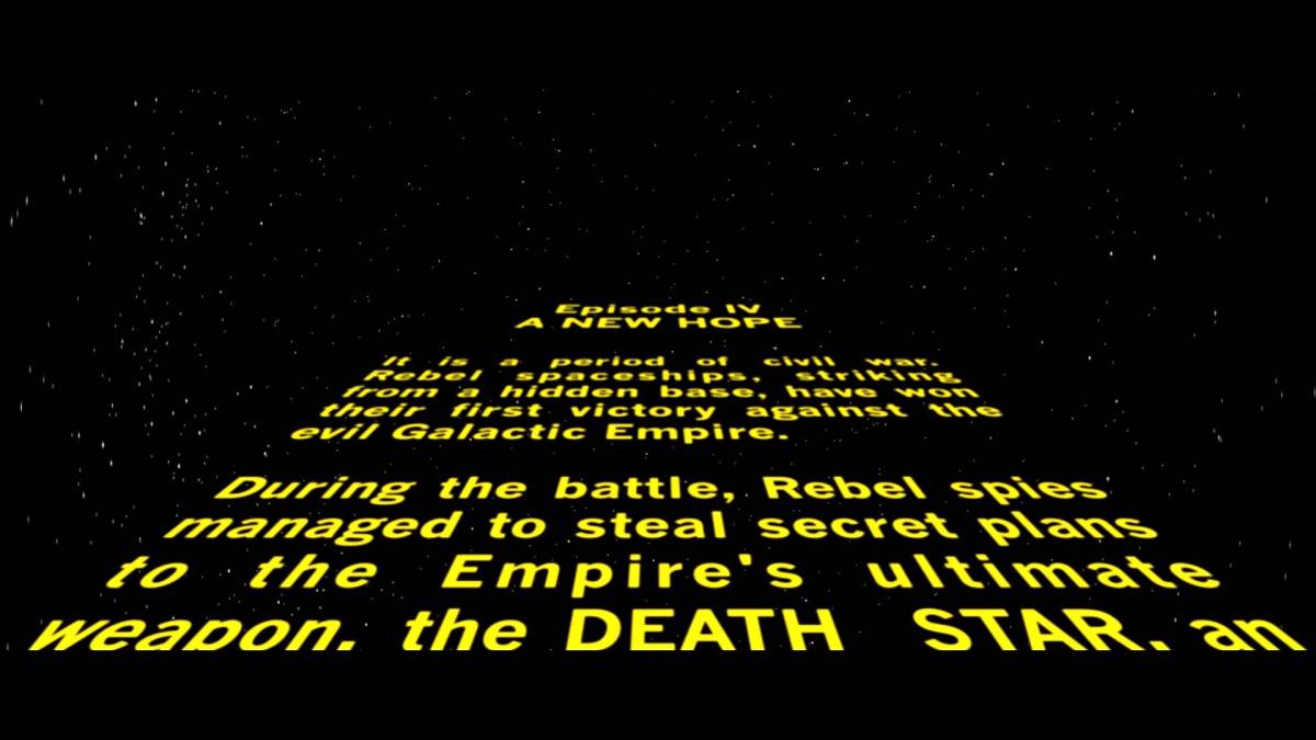 Opening crawl Opening crawl