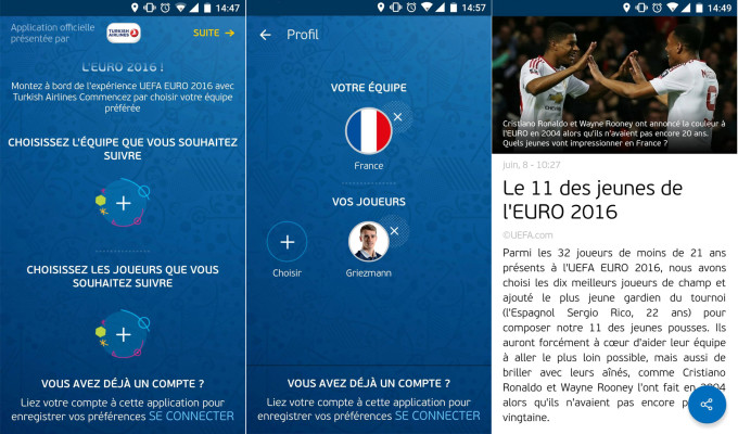 Screen appli Euro 2016 Screen appli Euro 2016
