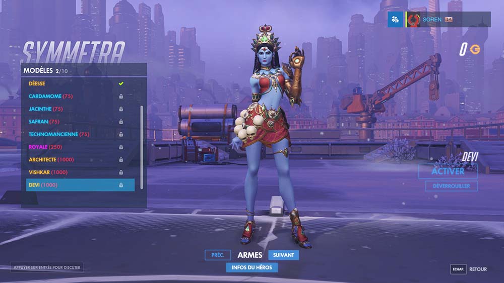 Symmetra Skin Devi