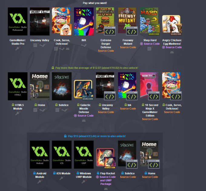 Humble GameMaker Bundle pay what you want and help charity Humble GameMaker Bundle pay what you want and help charity
