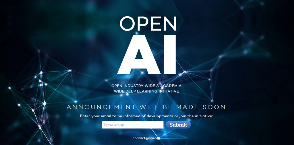 Le site d'OpenAI en 2016 // Source : Capture Numerama Le site d'OpenAI en 2016 // Source : Capture Numerama