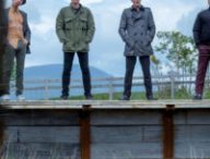 RENTON (Ewan McGregor), SPUD (Ewen Bremner), SICK BOY (Jonny Lee Miller) BEGBIE (Robert Carlyle)