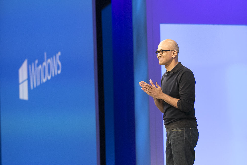 Satya Nadella est le patron de Microsoft. // Source : Microsoft Satya Nadella est le patron de Microsoft. // Source : Microsoft