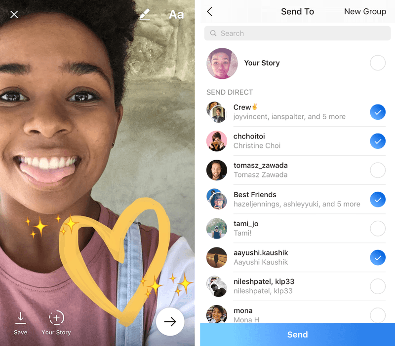 La nouvelle messagerie d'Instagram La nouvelle messagerie d'Instagram