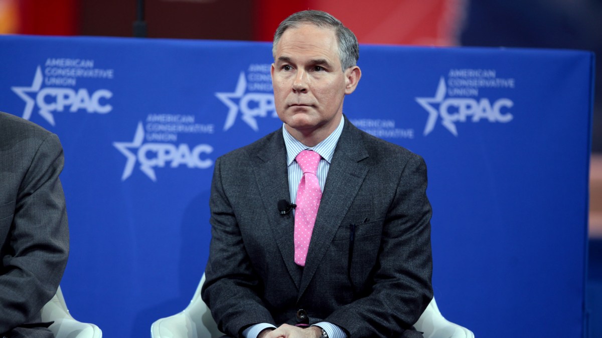 Scott Pruitt, responsable de l'Agence de protection de l'environnement. Scott Pruitt, responsable de l'Agence de protection de l'environnement.