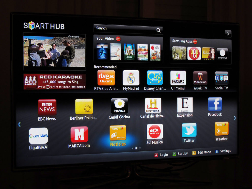 Le Smart Hub, l'interface connectée de Samsung – CC Keith Williamson Le Smart Hub, l'interface connectée de Samsung – CC Keith Williamson