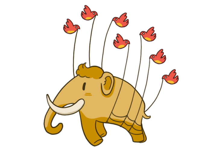 L'emblème de Mastodon. // Source : Mastodon