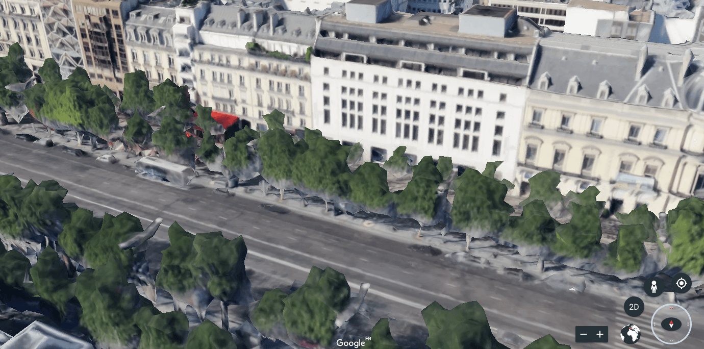 champs elysees google earth champs elysees google earth