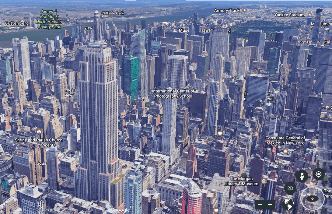 earth empire state building new york earth empire state building new york