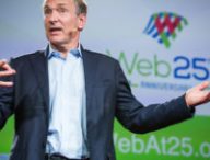 Sir Tim Berners-Lee at TED2014 - The Next Chapter, March 17-21, 2014, All-Stars Session 3, Vancouver Convention Center, Vancouver, Canada. Photo: Bret Hartman