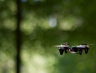 Un drone en forêt. // Source : Benoit