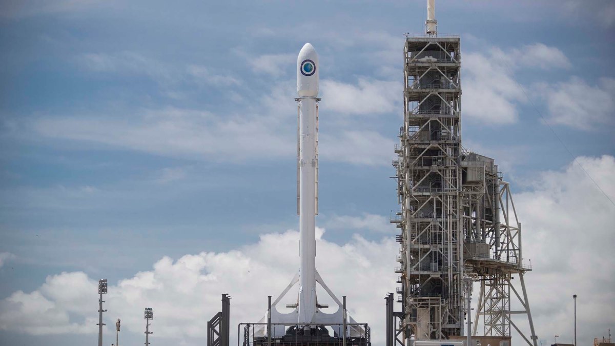 Un lanceur Falcon 9. // Source : SpaceX Un lanceur Falcon 9. // Source : SpaceX