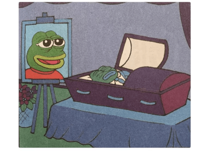 La mort de Pepe, par Matt Furie son créateur. (Tumblr) La mort de Pepe, par Matt Furie son créateur. (Tumblr)