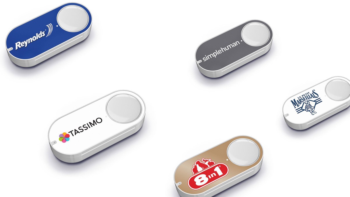 Les Dash buttons d'Amazon. // Source : Amazon Les Dash buttons d'Amazon. // Source : Amazon
