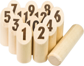 Des quilles de Mölkky Des quilles de Mölkky
