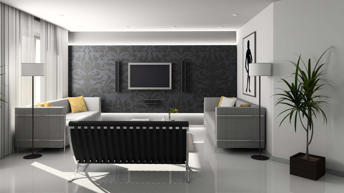 Un salon contemporain. // Source : diegodiezperez123 Un salon contemporain. // Source : diegodiezperez123