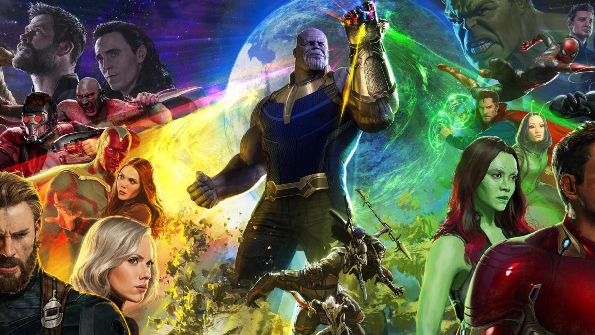 Affiche d'Avengers : Infinity War, dévoilée lors du Comic Con et réalisée par Ryan Meinerding. Affiche d'Avengers : Infinity War, dévoilée lors du Comic Con et réalisée par Ryan Meinerding.