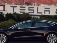 Une voiture Model 3 de Tesla. // Source : Tesla