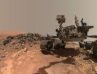 Curiosity se photographiant en selfie sur Mars. // NASA/JPL-Caltech/MSSS