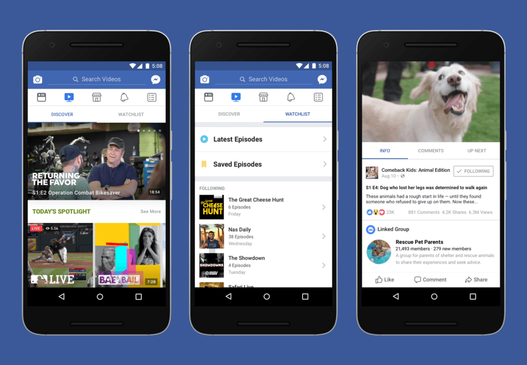 Facebook Watch // Source : Facebook Facebook Watch // Source : Facebook