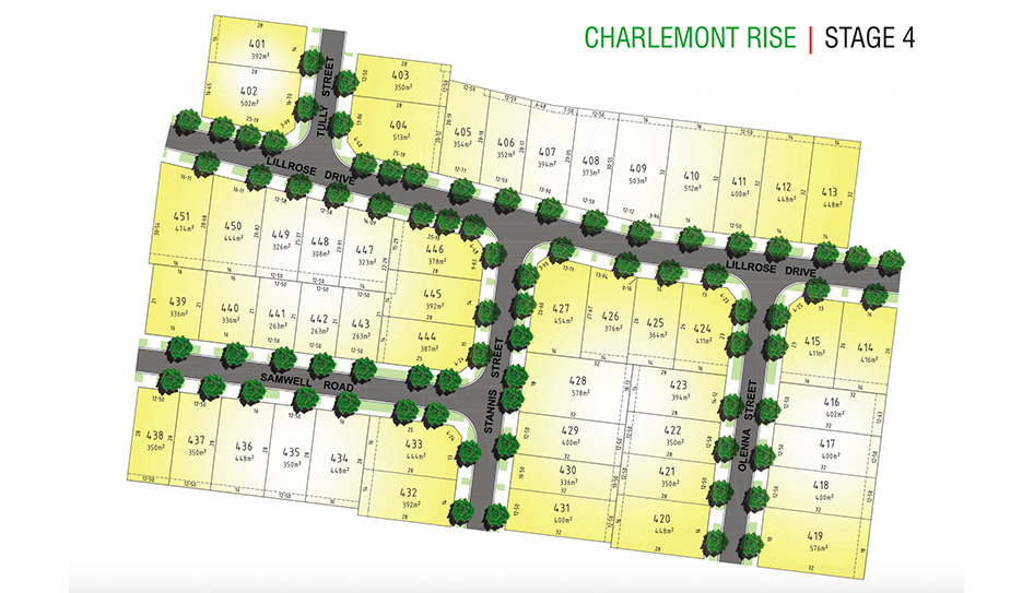 Plan d'une partie de la résidence Charlemont Rise, avec quelques rues hommages à Game of Thrones Plan d'une partie de la résidence Charlemont Rise, avec quelques rues hommages à Game of Thrones