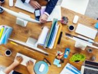 Group of Multiethnic Busy People Working in an Office